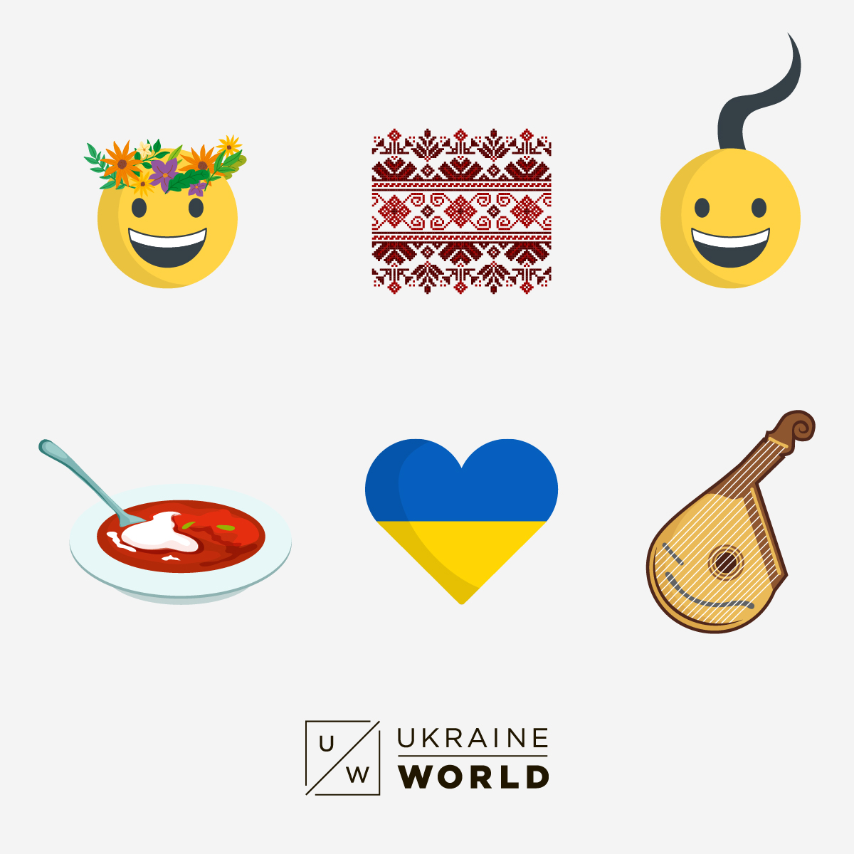 Ukraineworld On Twitter On Worldemojiday We Designed Six Emoji With Elements Of Traditional Ukrainian Culture That Can Add Ukrainian Flavor To Your Messages Pick Up Your Favorite In The Thread And Retweet