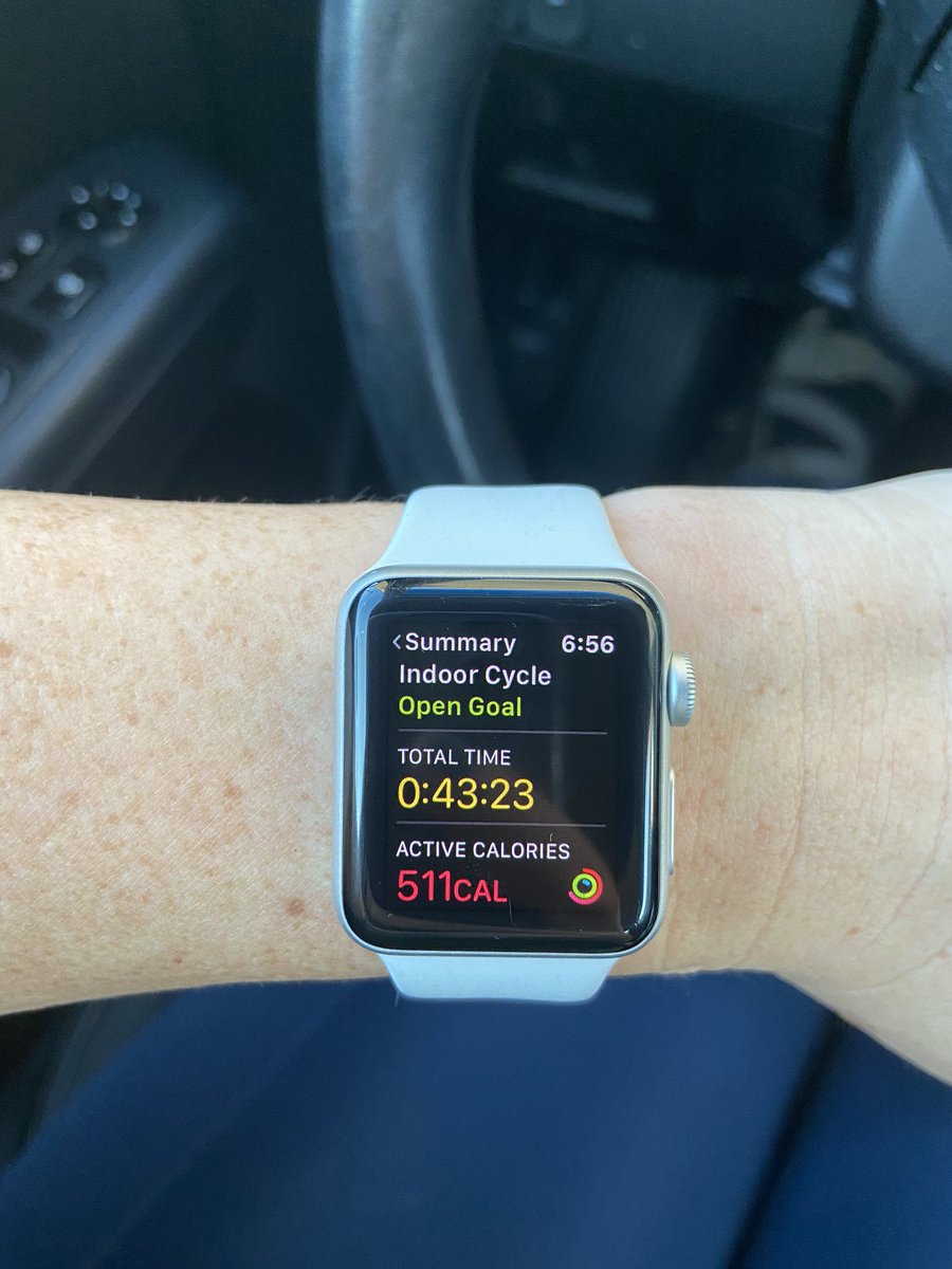 perpetualdater's tweet photo. I tried spin class today.  Almost died.  In the best way.  Omg I LOVE it and I’m a little embarrassed about that 😂 #fitness #exercise #spin #cycle #applewatch #burncalories #sopumped #bestmorning #mcycle #saltlakecity https://t.co/ZJiDHcIlHq