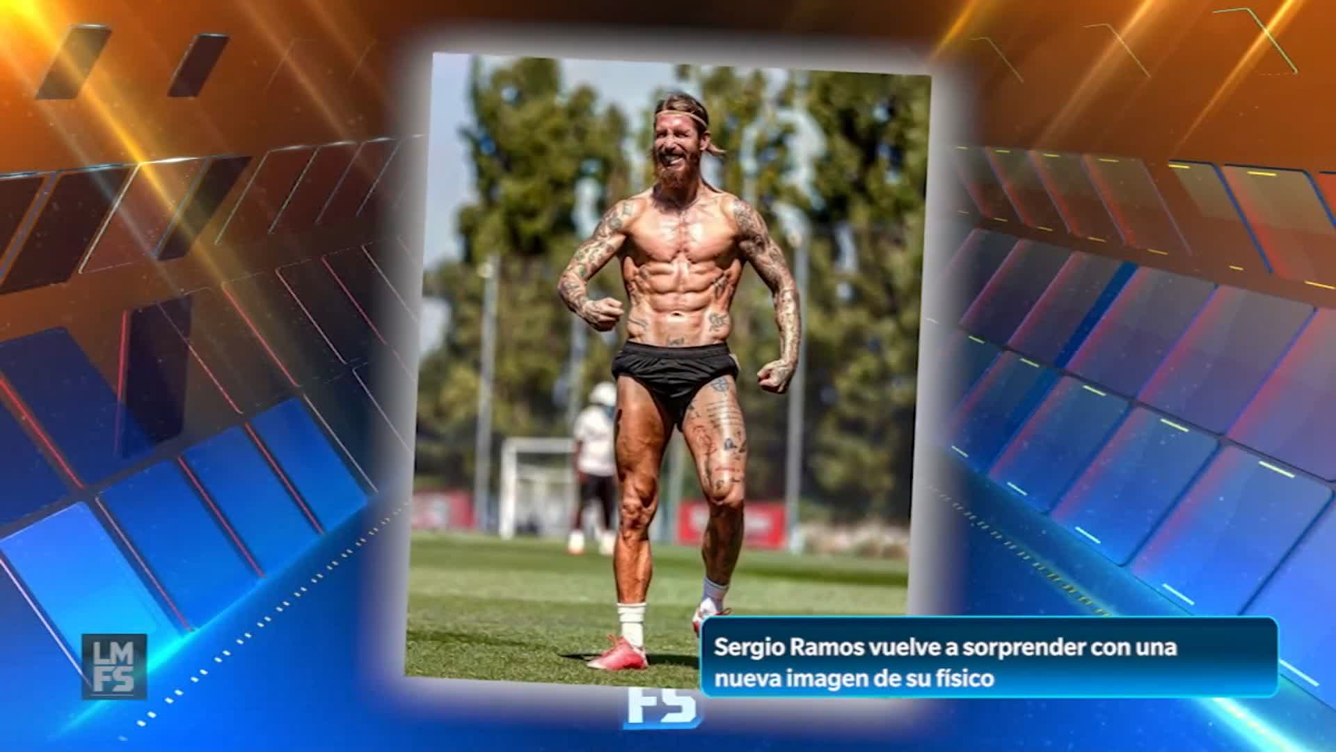 FOX Sports MX on Twitter: "EL IMPACTANTE FÍSICO DE SERGIO RAMOS 🔥 #LMFSenFOX El capitán del Real Madrid sorprendió con su físico durante un entrenamiento. recordamos los cambios de Mohamed