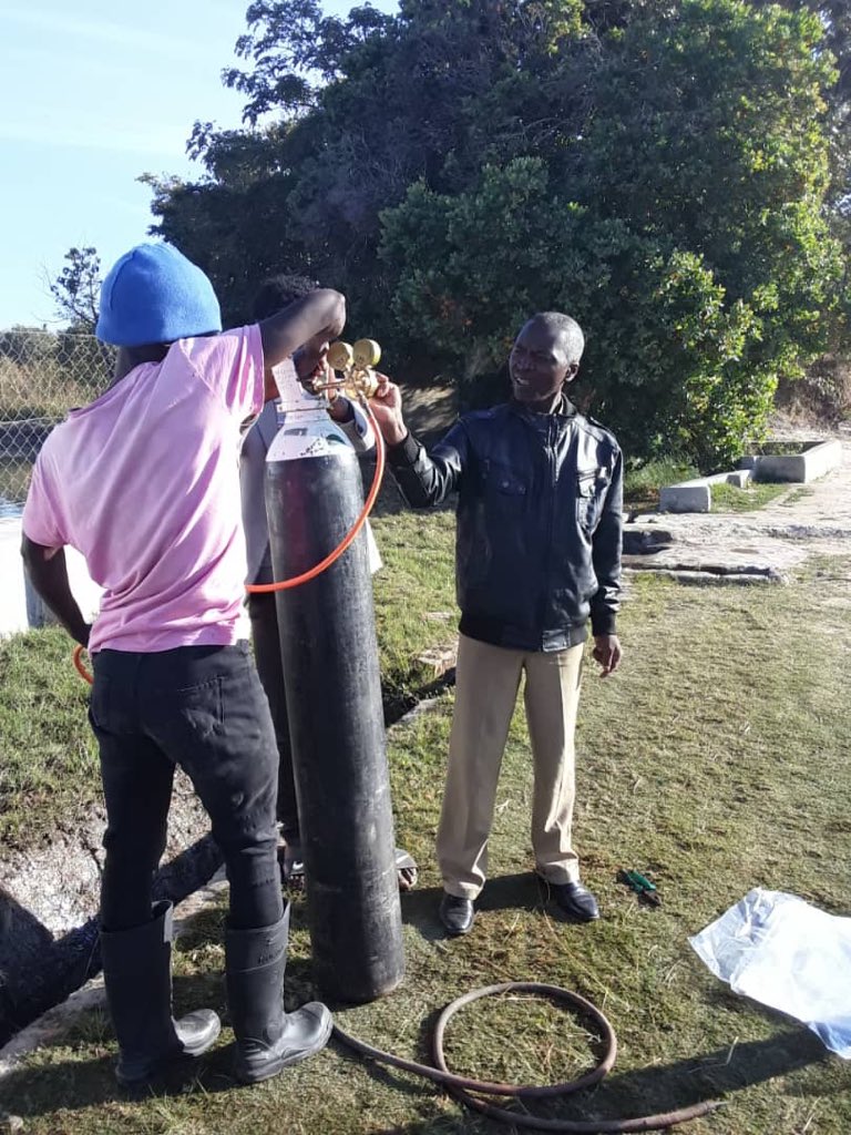 NetsayiMudege's tweet photo. Today HopeWays in Kasama sold its first #fingerlings. Below workers at Hope Ways preparing to transport fingerlings. #tilapia #aquaculture @WorldFish @LMuzungaire @noradno. Second picture is of Tilapia #broodstock at HopeWays @MusikaZambia https://t.co/U1HsrX0OGX
