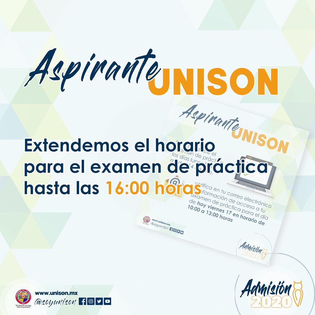 SoyUnison's tweet photo. #AspirantesUnison #AdmisiónUnison https://t.co/hEhp2uhI4M