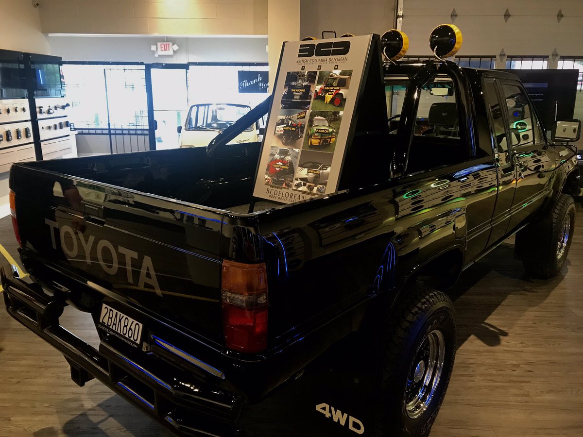 Getting work done at Certified Autosound in Abbotsford. The truck will be on display in their show room while they add some upgrades. Go and check out the truck and talk to the Certified team about how they can upgrade your dream ride! #bcdelorean #toyotaSR5 #certifiedautosound