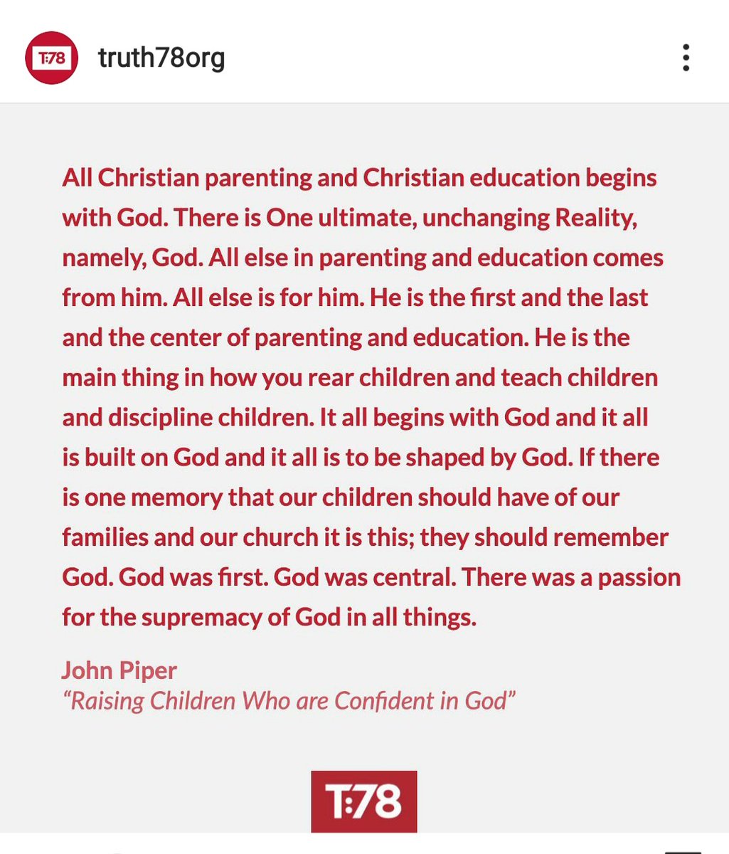 BBBCATL's tweet photo. "He is the first and the last and the center of parenting and education. He is the main thing in how you rear children and reach children and discipline children." @truth78org https://t.co/2yBit7ugfh