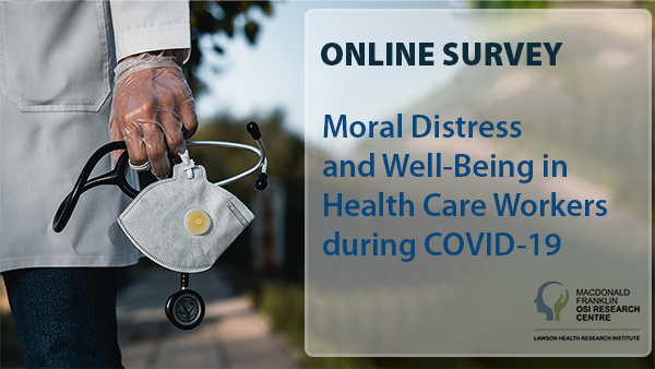 OSIResearch's tweet photo. If you are a health care worker, we invite you to participate in an online study exploring moral-ethical challenges encountered at work and your well-being during the COVID-19 pandemic. For inquiries, email: osiresearch@sjhc.london.on.ca. 
https://t.co/hD25As59Pd https://t.co/jmo1Cjj3WR