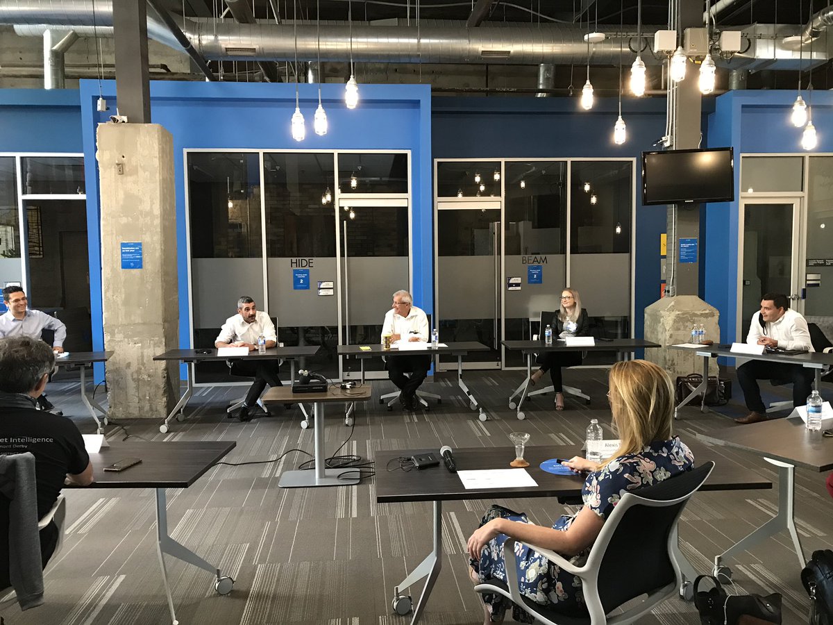 Pleased to join <a href="/VictorFedeli/">Victor Fedeli</a> and @AmyFeePC at <a href="/Communitech/">Communitech</a> to discuss how promoting the commercialization of #OntarioMade ideas will grow our economy - and move Ontario forward.