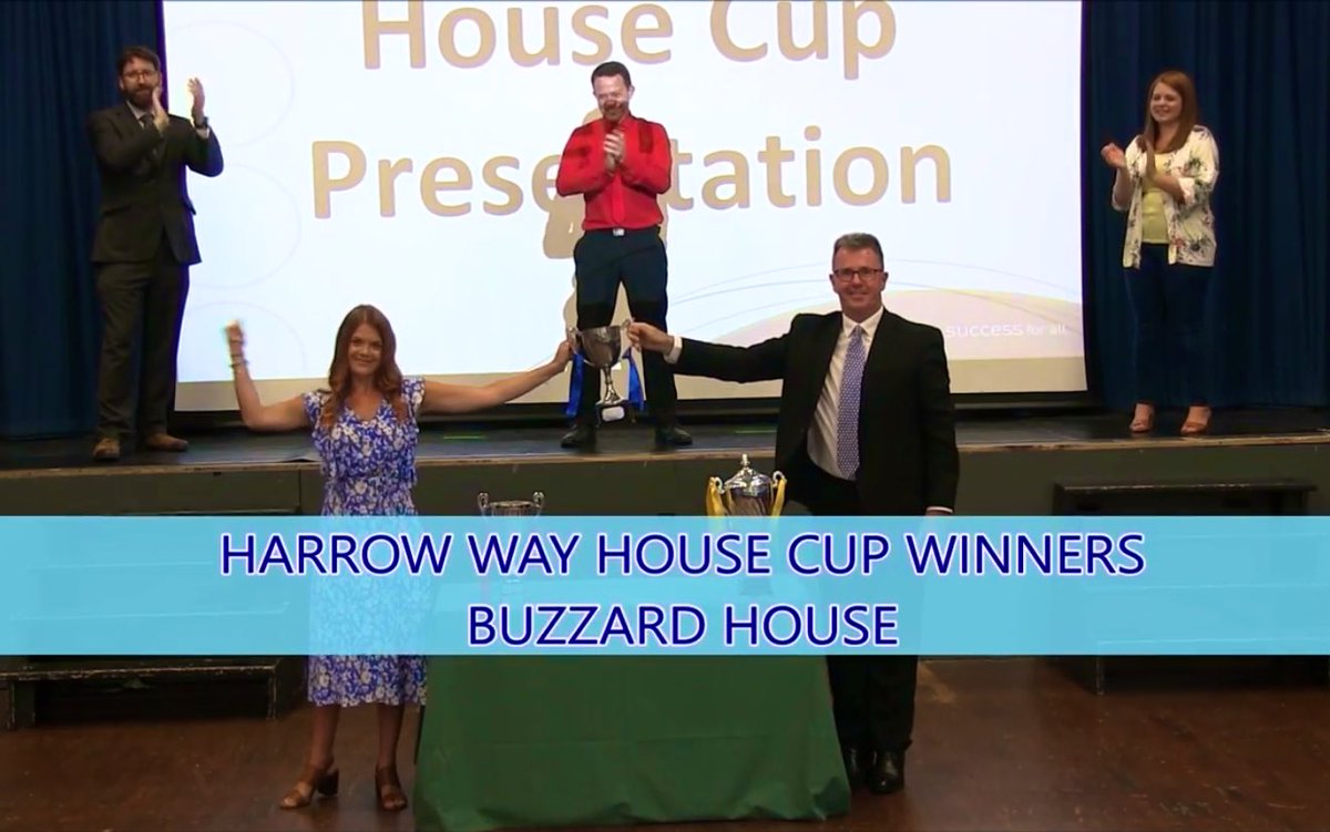 TMF_Art's tweet photo. First year as Head of House and we only went and won the House Cup! So proud of my Buzzards and so lucky to be 1/3 of such an incredible House team! 🏆✨ #TeamHW #GoBuzzards @harrowway https://t.co/xURS0TccbF