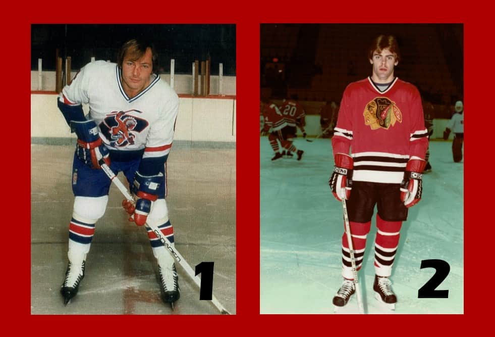 shhshockey's tweet photo. Which of these Springfield Indians uniforms is your favorite, #1 from 1976-1979 or #2 from 1982-1984? 
Pictured is Tim Jacobs and Rod Willard. Vote below! 

#springfieldhockey #springfieldindians #ahl #oldtimehockey #shhs https://t.co/5nnIRrUDaC