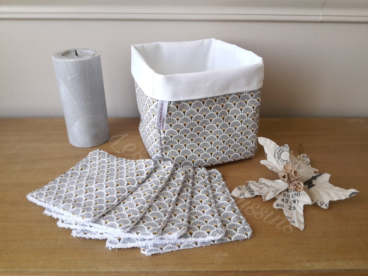 karinedeco44's tweet photo. L'intemporel panière et lingettes lavables en coton éponge biologique #madeinFrance #ecoresponsable #ZeroDechet #lingettesbebe #lingettelavable : https://t.co/AC6LQxJMkM https://t.co/Incc69ktSf