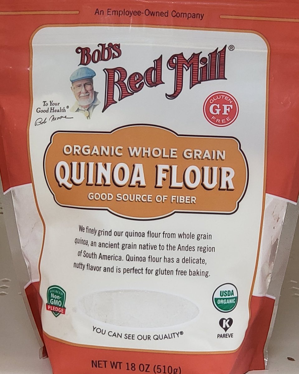 AllergyOrchard's tweet photo. Let's talk about Alternative Flours, starting with Bob's Red Mill Quinoa Flour. Their website has great recipes.  My attention was caught by the Quick #glutenfree Bread....because GF and Quick were both in the title.  https://t.co/KtDDlWI1rA. #lancasterpaallergyfriendlyfood https://t.co/keywHFAl1C