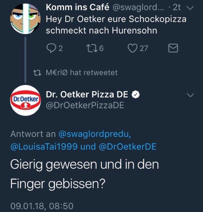 Firmen auf instagram: "Verzeihen sie die Unannehmlichkeiten, wir werden uns sofort um sie kümmern! Der Kunde ist für uns König!"

Firmen auf Twitter: