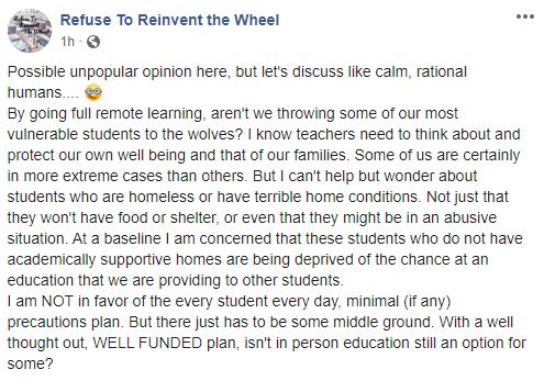 Refuse2Reinvent's tweet image. Today&apos;s thoughts... let&apos;s all calm the hell down for a second and think about our communities as a whole.