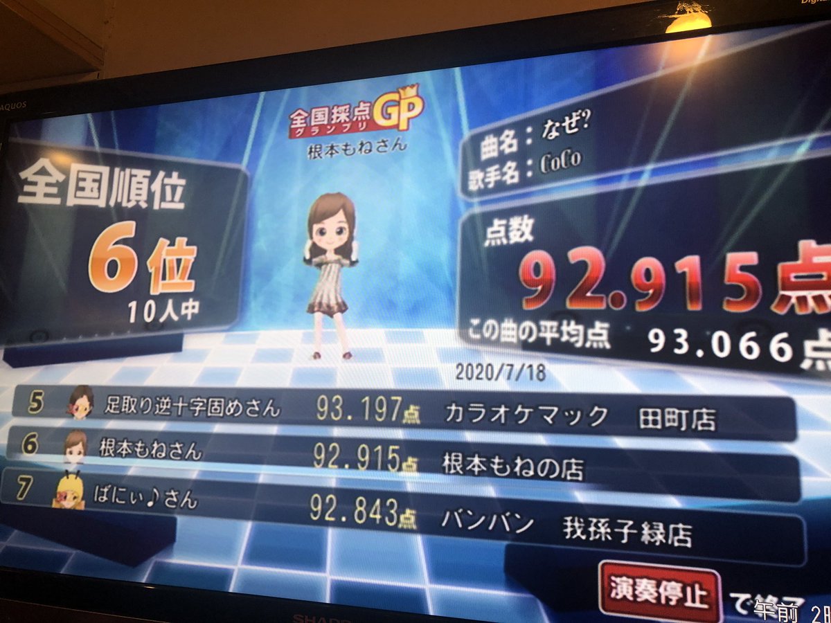 根本もね 全国採点のランキングに入ると お名前と根本もねの店って出るよ 嬉しい みんなも歌いに来てー 今夜も19時 お待ちしております Joysound 全国採点 根本もねの店 根本もね 全国採点のランキングに入ると お名前と根本もねの店って出るよ 嬉しい みんなも歌いに来てー 今夜も19時 お待ちしております Joysound 全国採点 根本もねの店