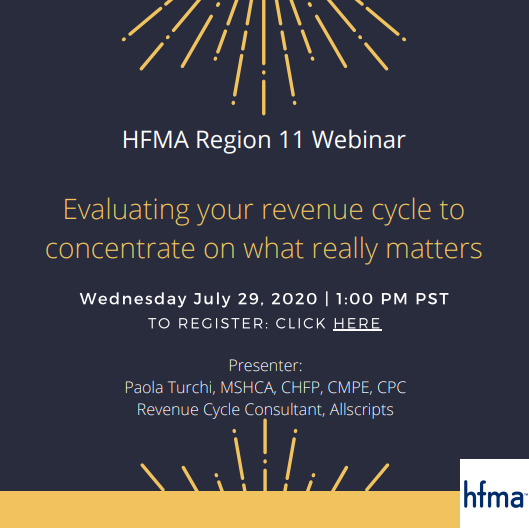 OregonHFMA's tweet photo. Historically, medical practices have been bogged down with addressing the day-to-day challenges of the organization, making it difficult to strategically manage their revenue cycles. Register for the webinar here: https://t.co/3oGjOOxLkt
#ORHFMA #HFMADreamTeam https://t.co/v4w3fkMJb5