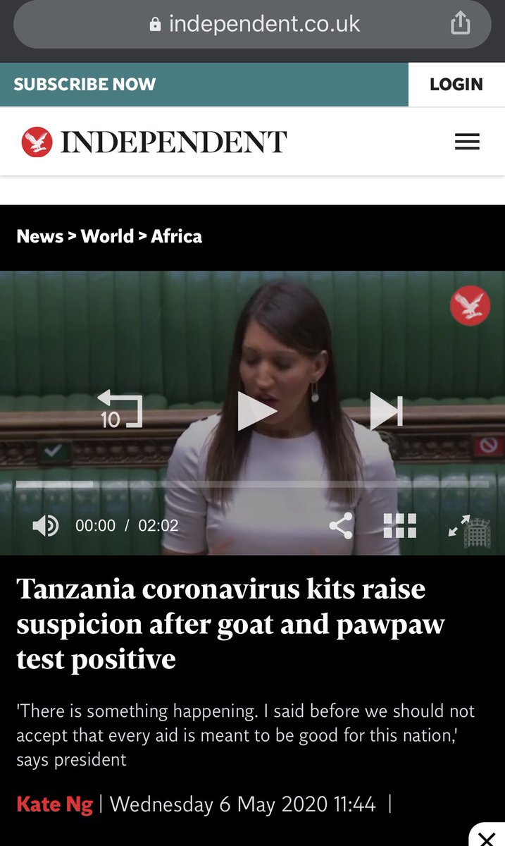 Flash back. Pawpaw fruit tests positive. How do you provide cover for invalid 'positive' test results?Think pawpaw.  https://www.independent.co.uk/news/world/africa/coronavirus-tanzania-test-kits-suspicion-goat-pawpaw-positive-a9501291.html