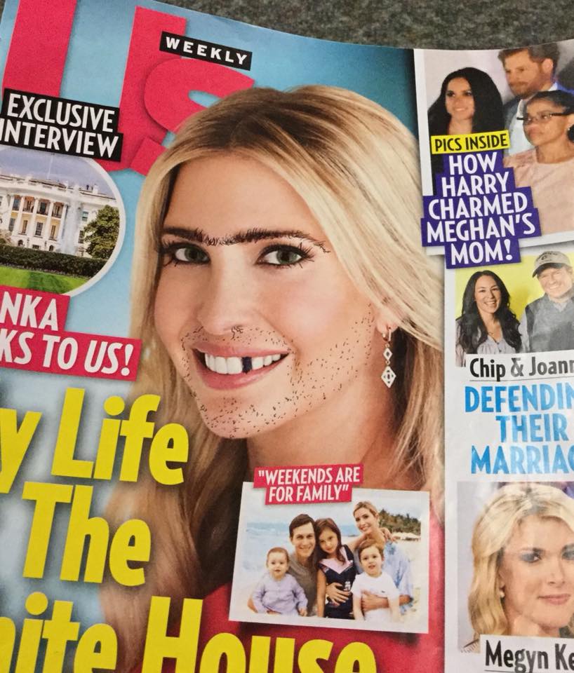 BlkswmpmuskyJim's tweet photo. I found this at Drs. waiting room...#ivankajobs https://t.co/f10NiZH58r