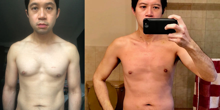 I was not overweight, I went to the gym three to six times a week, and all my blood work at my annual physical was normal. Here are my before and after  #COVID photos (I lost 15 pounds while sick):