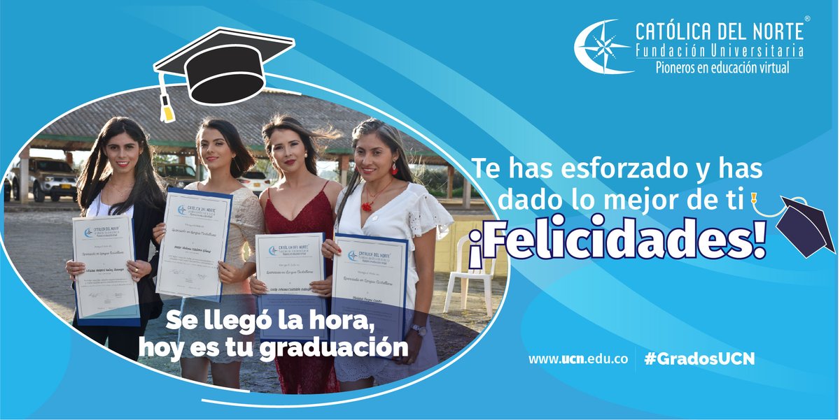 SoyUCN's tweet photo. 👨‍🎓👨‍🎓 Hoy acompañamos a nuestros #EstudiantesUCN culminando un logro más en su vida. Vive con ellos los #GradosUCN Sigue la transmisión de nuestros grados virtuales, a las 4:00 p.m. a través de nuestros canales institucionales: UCN en vivo, FB y youtube. 
https://t.co/2T7zS7Zdex https://t.co/XY1IKEH9KX