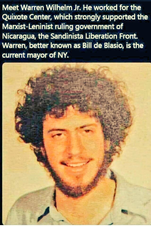 Ruperthucks's tweet photo. @newsmax @BernardKerik 🚖 #left at  #NY

🆗 Who is #bigapple Mayor Bill #deBlasio !?
 #WarrenWilhelmJr who developed THE #oedipuscomplex 🆗
Who's #who!?

Flashback #RUSSIAN #SANDINISTA
#quixotecenter https://t.co/5eBbqIqGxP