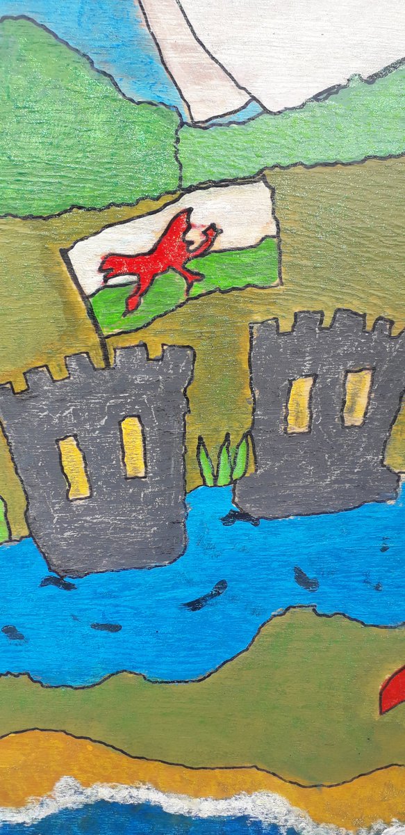 SeaQuestWales's tweet photo. Lovely artwork from pupils at @PorthcawlPS @ysgolyfos and also the Surf Lifesavers.  More panels to follow later this year!  What a wonderful sight they make - be sure to head down to have a look! @HQPorthcawl @ExpPorthcawl (see prev tweets for more) https://t.co/daPgG5UWjL
