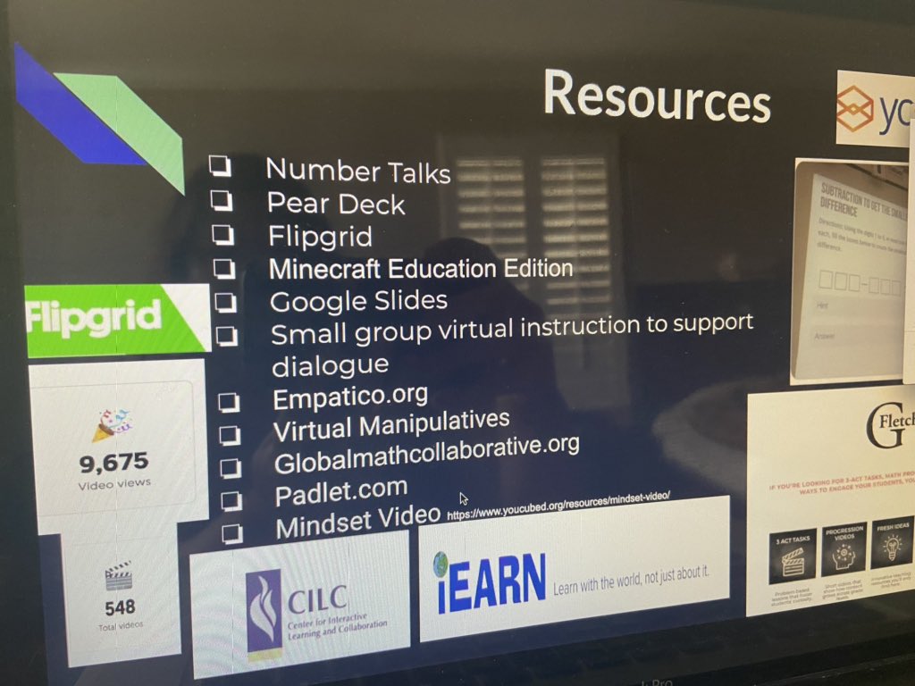 MrsCousins5's tweet photo. @Mrs_WhiteEGES is so awesome! ๐๐๐Thank you for your honesty this morning and for sharing your life experiences, teaching experiences and these amazing resources #minimathconf @PBCCTMath https://t.co/7bkPLxHwgW