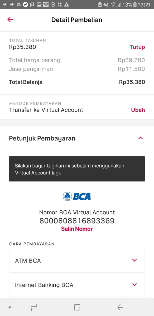 chanwinata's tweet photo. @BukaBantuan Hanya karena ubah metode pembayaran. Harga juga ikut berubah. Aneh nih @bukalapak lama lama. Mau pake voucher ONGKIRnya pun jd gak bisa loh. https://t.co/rvPEFNy4tX