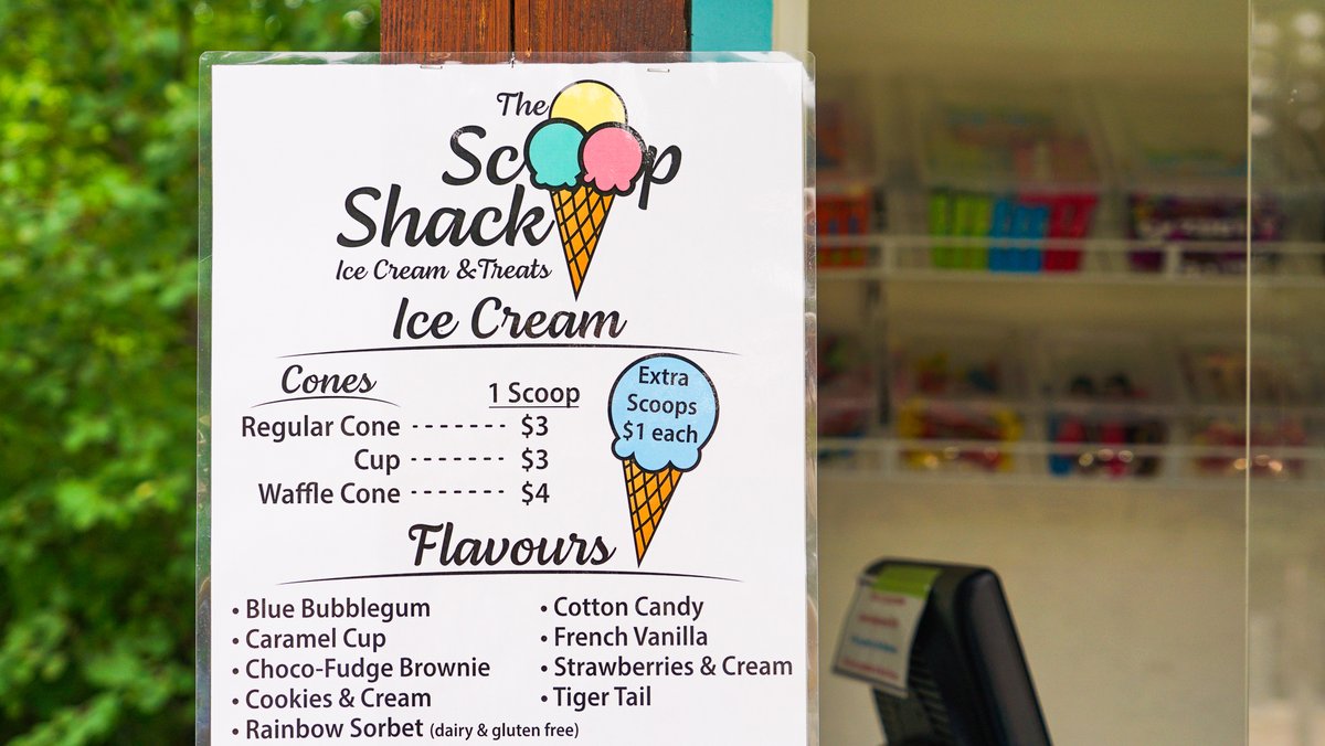 SnowValleySki's tweet photo. Have you had a chance to check out The Scoop Shack yet? It is located right next to the #AerialPark, and is open to the public every day.
I love Blue Bubblegum in a waffle cone, but have it on good authority that Caramel Cup is amazing too!
What will you get? https://t.co/ilJfKSeicZ