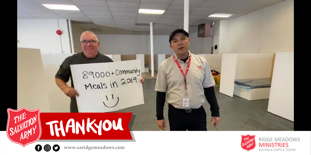 TSARidgeMeadows's tweet photo. A huge thank you to the team from The Salvation Army BC Division for sharing our video on their #60secondsofhope page.
We had so much fun making this clip, and we hope you enjoy it too!
https://t.co/Et8EfBBfy2 https://t.co/OqLOvJUDCG