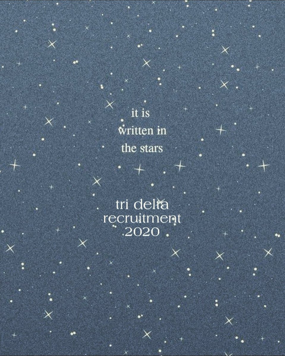 TriDeltaCoe's tweet photo. Reach out to any of our sisters for all your recruitment questions this year!!! We can’t wait to bring home our DDDream girls!!!🤩🌥💙🌙✨💫⭐️ https://t.co/HKBniSsF2Z