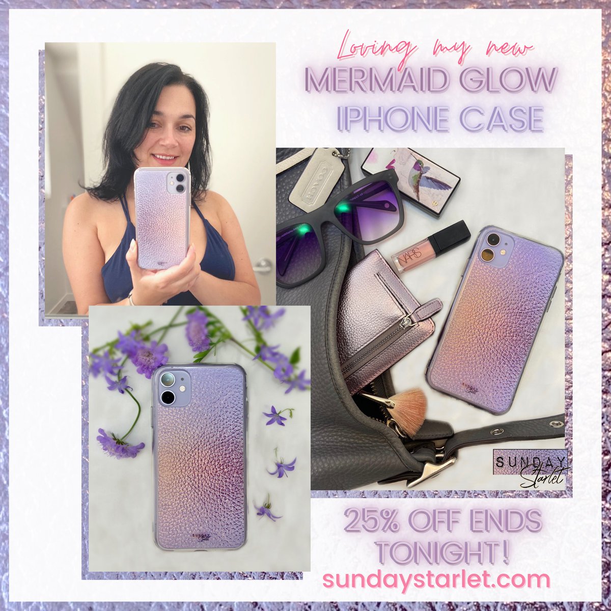 SundayStarlet's tweet photo. 🌟Last day of 25% Off on #phonecases #mugs &amp; #masonjars @ https://t.co/qTW9EXhLwv! I love my pretty, protective phone case, it has flexible sides &amp; a solid matte textured back, so it’s easy to grip, but still looks beautifully shimmery! Yes, I designed it for me, haha! #gifts🌟 https://t.co/BCHY1MFOPH