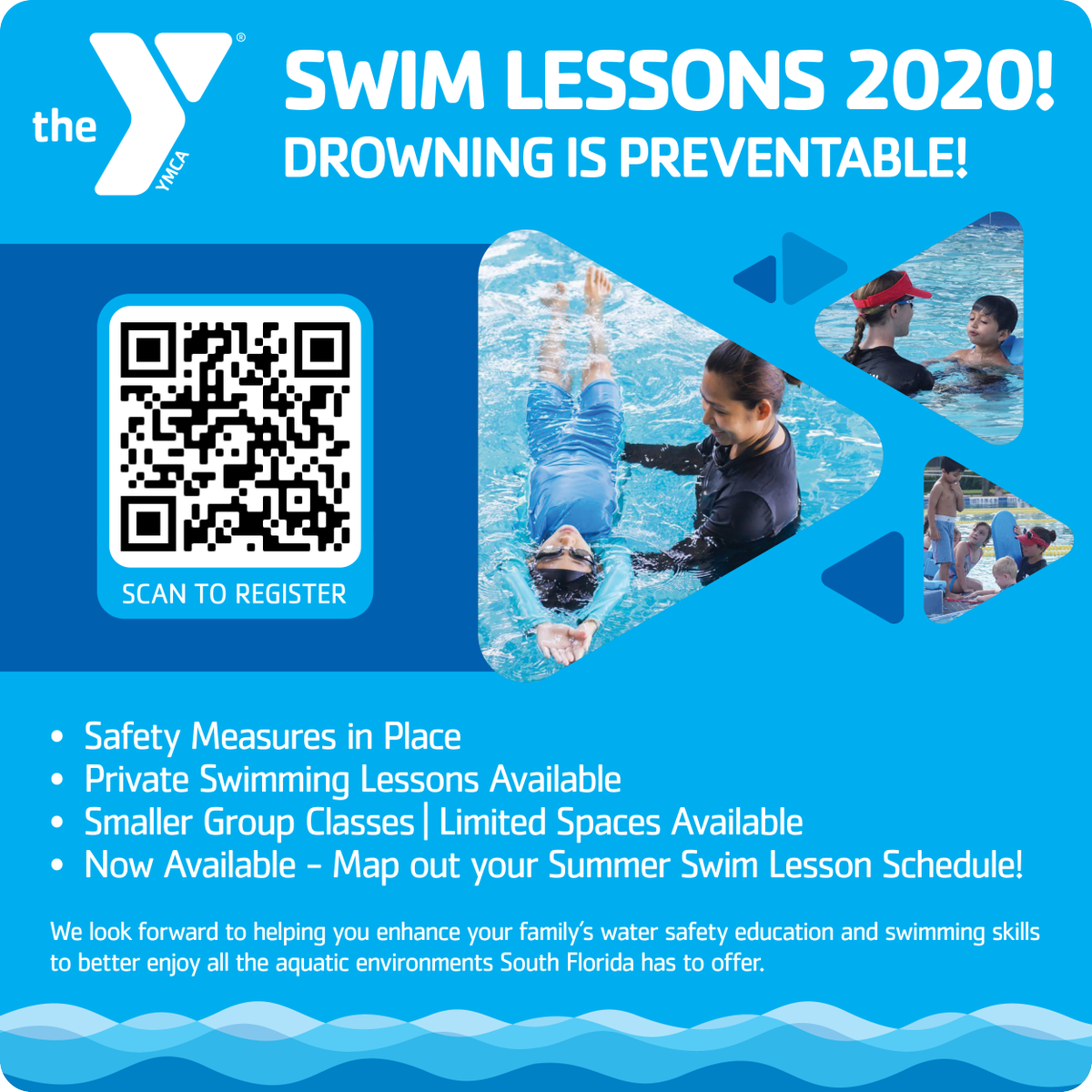 ymcasoflo's tweet photo. Formal swimming lessons reduce the likelihood of childhood drowning by 88%. #YSwimLessons teach #watersafety, social skills and confidence! Sign your kids up today! Visit https://t.co/RqJDEYMG25. https://t.co/804gJMpZno