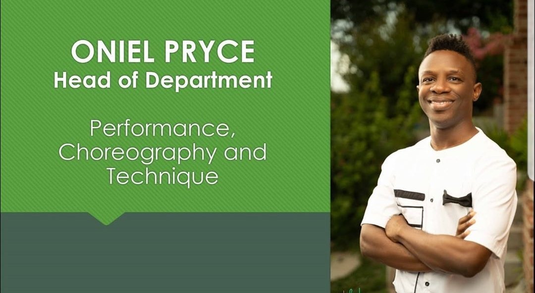 emcvpa's tweet photo. MEET OUR FACULTY Oniel R. Pryce//@choreographerboi is the Acting Head of the Department of Performance, Choreography &amp; Technique at the School of Dance. https://t.co/NqxO8gf5BT