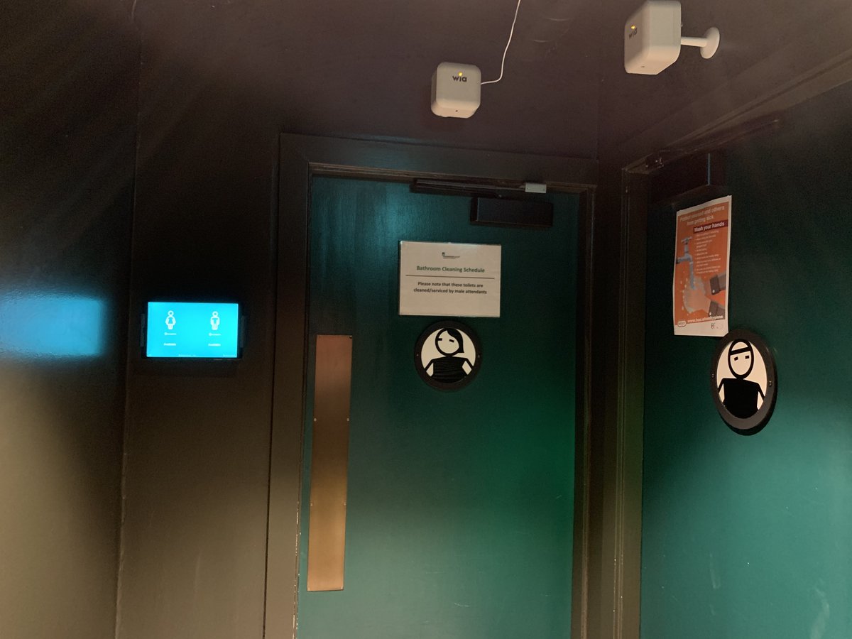 Claire_PennyTay's tweet photo. So very proud to have delivered our DFS-1 solution to the beautiful and iconic Jameson Distillery @IrishDistillers today. Our solution is one of the many new actions @JamesonIreland have taken to help keep their visitors safe. Thank you for choosing @wiaio 😊#smartbuildings #IoT https://t.co/dNuSVP9ZAV