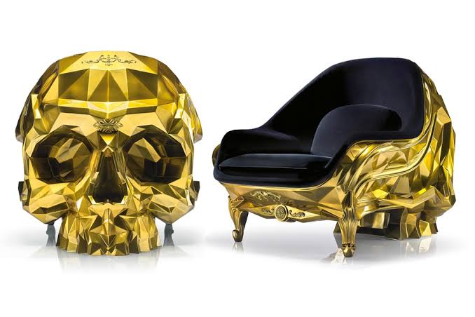 luxury_panache's tweet photo. 24-carat gold skull-shaped armchair
https://t.co/amvXt1lSvj
#expensivechair #luxurychair #uberpanache #luxury #armchair #goldchair https://t.co/XoScDtgBfJ