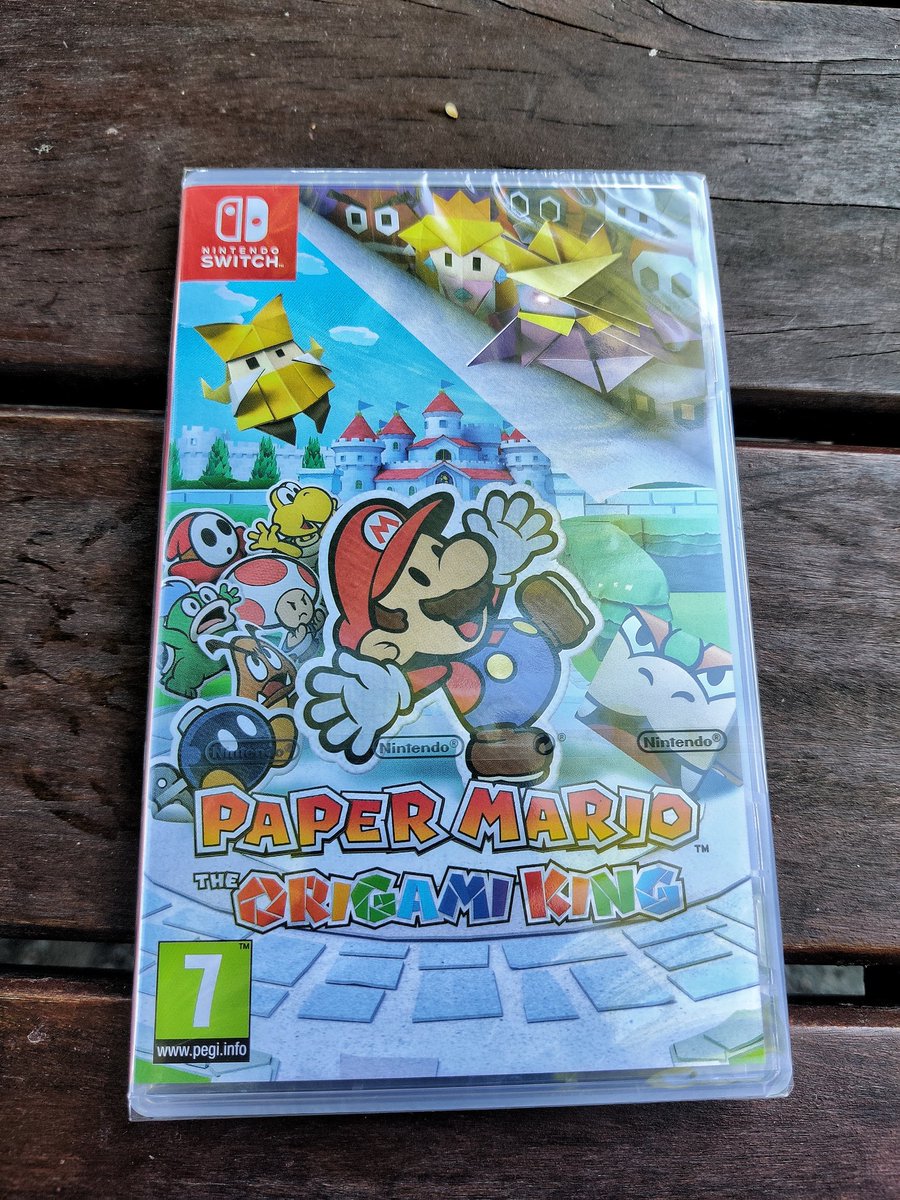 moipacheco's tweet photo. @NintendoAmerica I'm ready for the weekend! 😆😆
#PaperMarioTheOrigamiKing
#NintendoSwitch https://t.co/pTsY3jF5nS