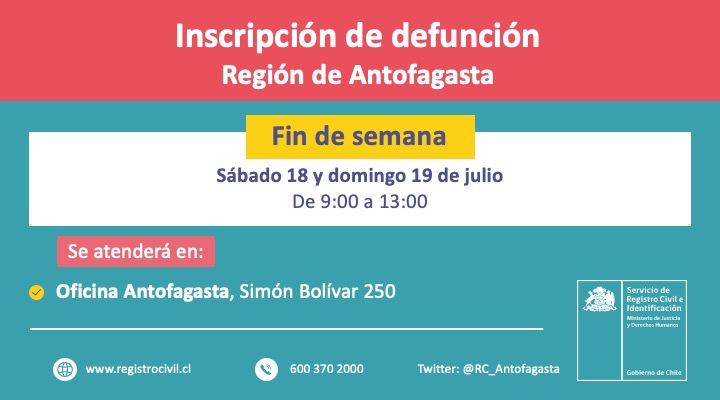 Registro Civil Antofagasta tweet media