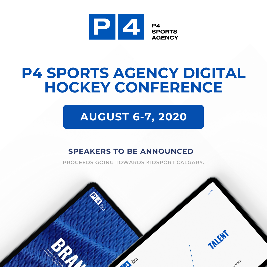 P4SportsAgency's tweet photo. We are thrilled to announce the inaugural P4 Sports Agency Digital Hockey Conference that will be taking place August 6th &amp; 7th! Lineup and other details to be announced soon!

You can register here: https://t.co/T1uzLjXSkX https://t.co/MgwFd0txXa