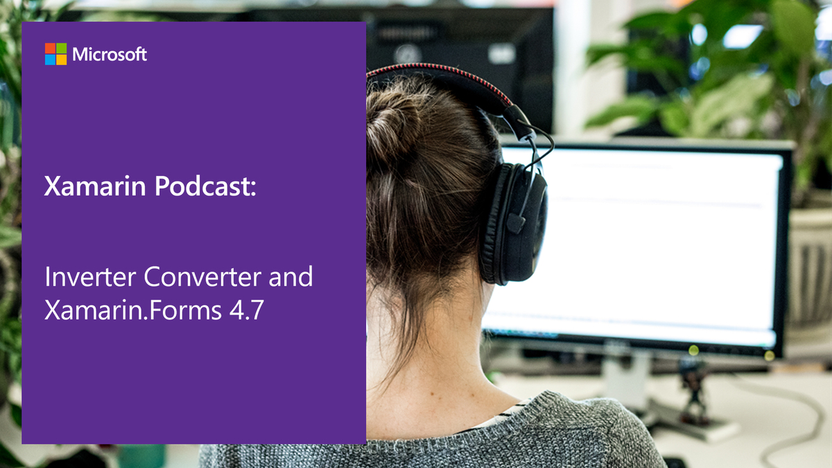 Image of developer listening to the Xamarin Podcast.