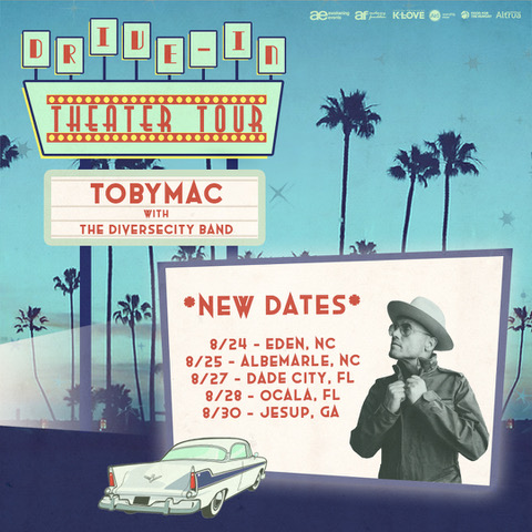 tobymac's tweet photo. We've added 5 more Drive- In Shows for August.
https://t.co/Zp7PGtOIwc
#socialdistancetour #driveintour #foodforthehungry #livemusicisback https://t.co/swaz7xYGkI