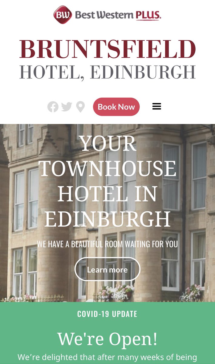 Now that we are open again after our prolonged hibernation due to the coronavirus pandemic, our website has been completely updated and refreshed to accurately communicate everything you need to know. thebruntsfield.co.uk