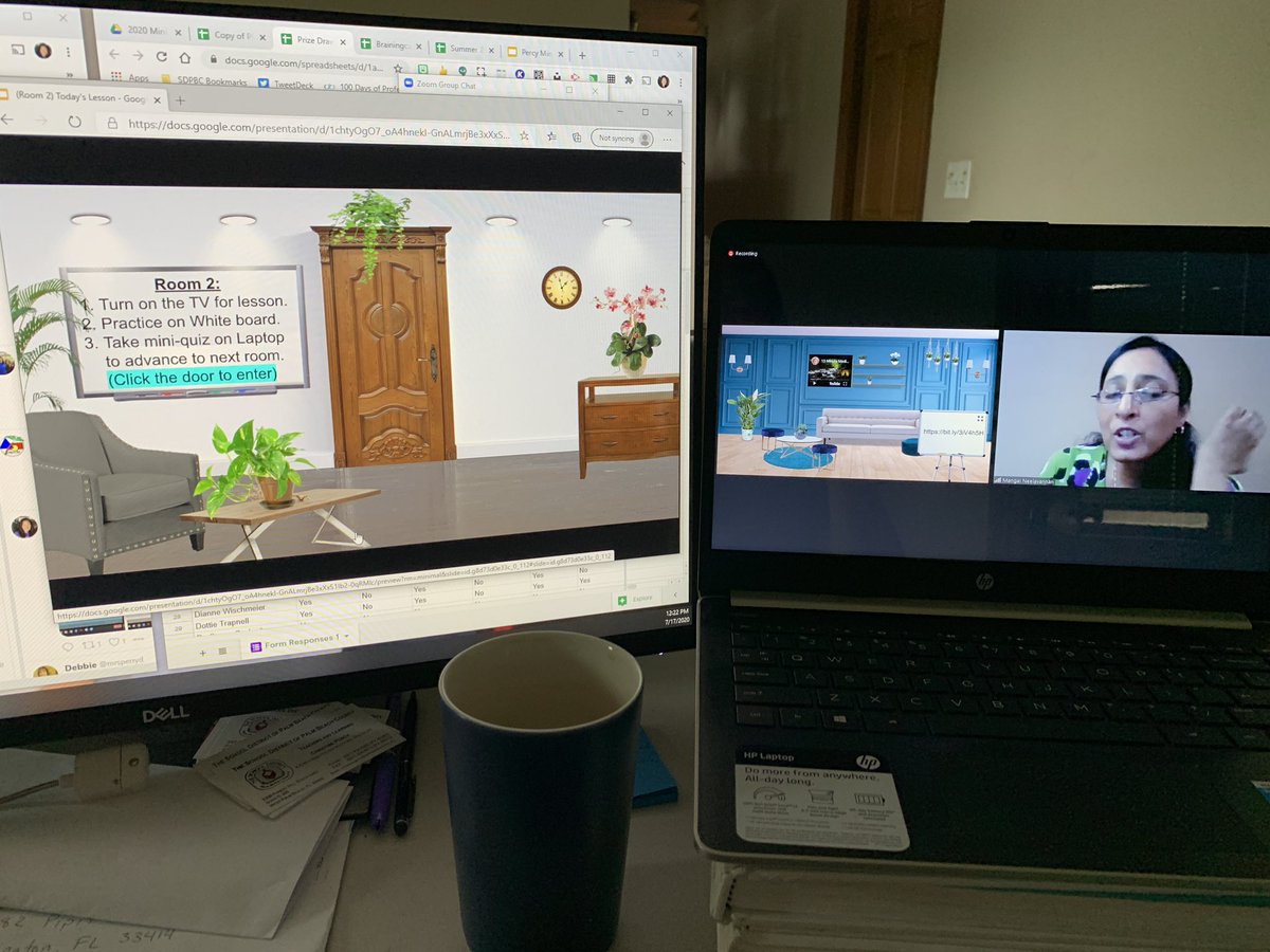 ChristineLPercy's tweet photo. #MiniMathConf @PBCCTMath @FCTMath learning a fun engaging way to differentiate virtually with @MangaiNeel https://t.co/zeJLw2zgKu