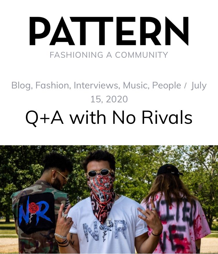 NoRivalsShop's tweet photo. Special thanks to @PatternIndy for the chat!

We talked navigating 2020 as a creative, leaving a legacy, &amp; inspiration behind our upcoming collection
Check it out 👇🏽
https://t.co/FOt5ul1GRD https://t.co/xSgWLUlRZ6