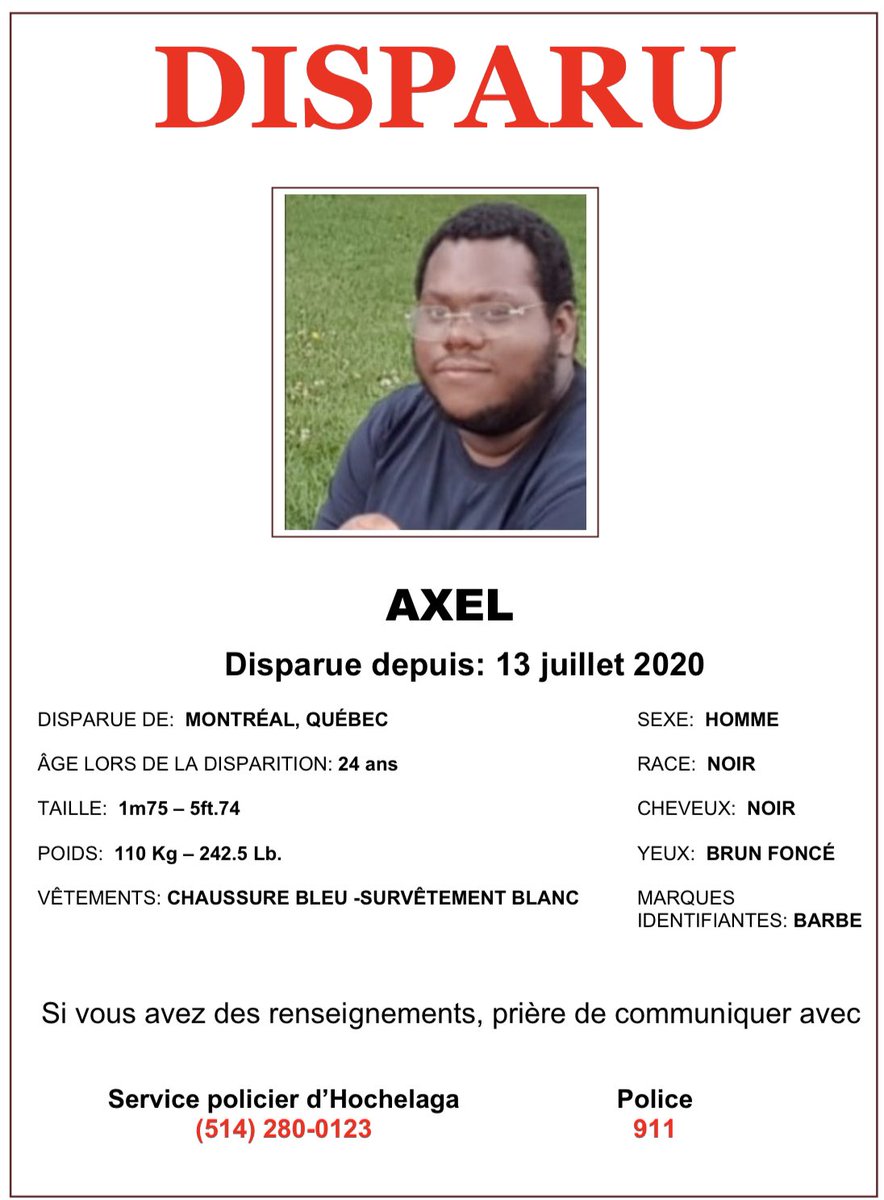 Les gens de Montréal, un MAX partage s.v.p!! 🚨 Sa famille à Abidjan s’inquiète, il n'a ni amis, ni famille ici à part son grand frère 🥺