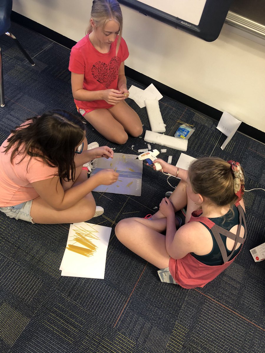 Rothweiler5th's tweet photo. It’s been so nice being back at school and seeing the kids enjoy themselves. This weeks theme was cuisine from around the world. We decided to see how well we could build a bridge using raw pasta!! #telegraphisawesome #summerschool #steam https://t.co/PhGfcFrM8P