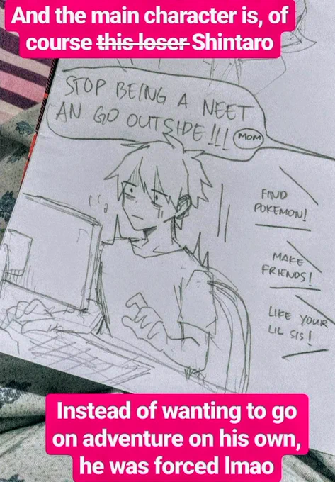 Shintaro was supposed to be an Ace Trainer because he's smart™ but decided to be just a player character alongside Ayano 