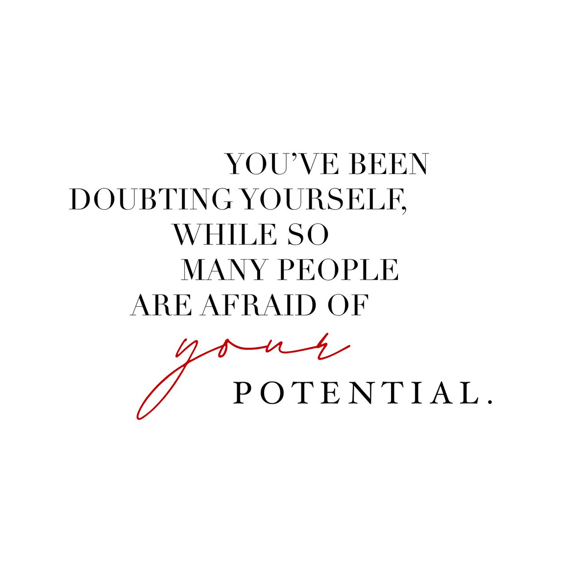 1DerPhool's tweet photo. To whoever who needs to read this today, #RimaSays STOP doubting yourself! 🛑

There r people out there who might be afraid of your potential 😥 while you are busy doubting your own self! https://t.co/cQridfYiU9