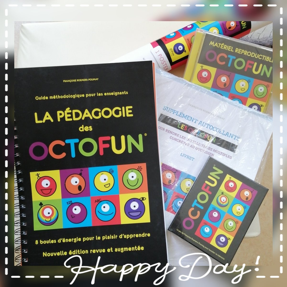 BienEnClasse's tweet photo. Commande reçue 😃 Hâte de démarrer l'année avec les #octofun !
Guide pédagogique ✔️ CD-ROM matériel reproducible ✔️ jeu de cartes 5 en 1 ✔️autocollants ✔️ poster ✔️ 😎
https://t.co/b5IfeMibjr
#teampe #bitmojiclassroom #gestionmentale #pedagogiepositive #iintelligencesmultiples https://t.co/ZI1bW0aWnw
