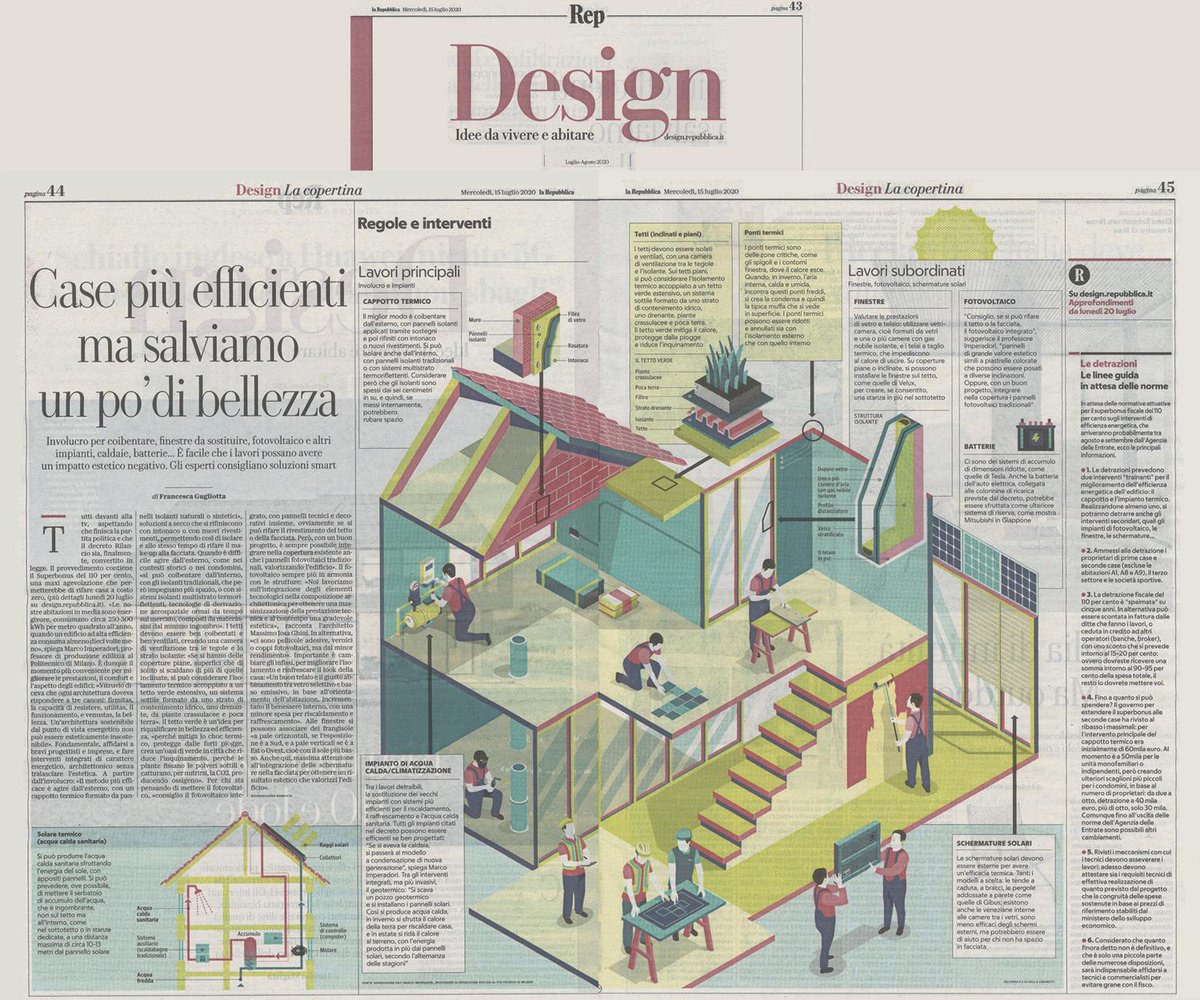 Activehouseinfo's tweet photo. Prof. Marco Imperadori: "Glad to have contributed to this article of @guglidoo on @repubblicait. We agree that sustainable cannot be aesthetically unsustainable, especially in Italy and #ActiveHouse is a strategy that always looks at many values in parallel, therefore beauty." https://t.co/W12SYgVNDm
