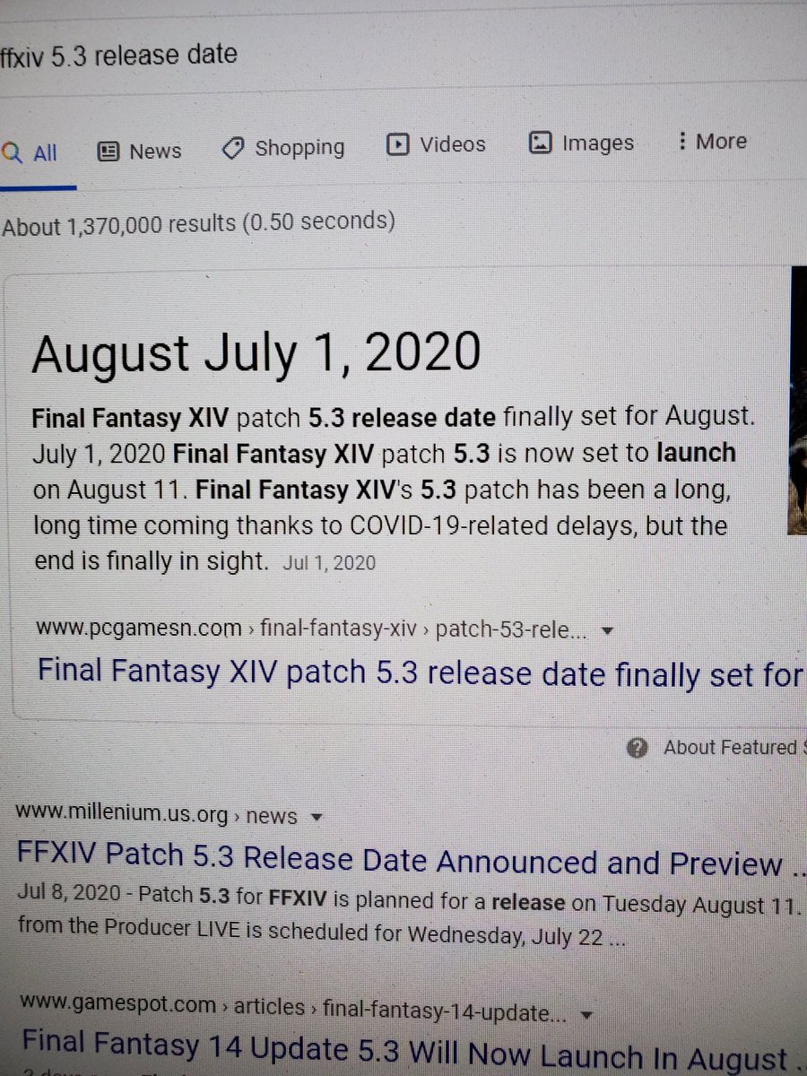 NishGuy's tweet image. Went to double check the 5.3 release date for @FF_XIV_EN and, im gonna be honest, instructions unclear. 

(I know it says the date below)