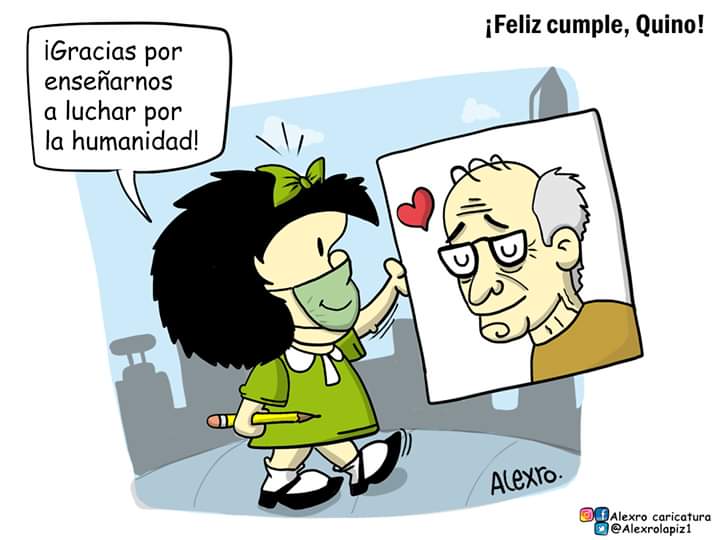 Alexrolapiz1's tweet photo. ¡Feliz cumple, Quino!✏️
#Quino #Mafalda #FelizViernes #Argentina @RevSudestada @gargantapodero @pagina12 #Alexro https://t.co/D1C4yoUCz1