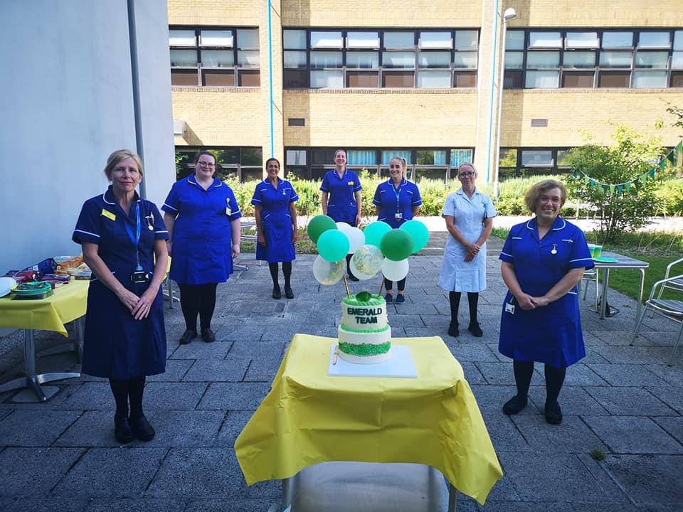 rosiehospital's tweet photo. Today saw the launch of our first #continuityofcarer team #Emerald @rosiehospital @CUH_NHS #betterbirths Green for Go! 💚💚💚 https://t.co/xcA84GGu6b
